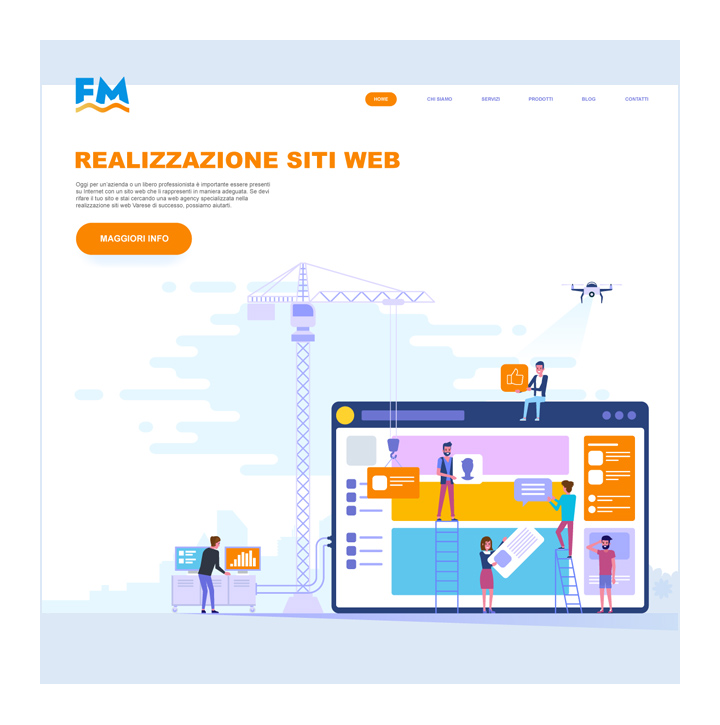 Realizzazione siti web WordPress per aziende e professionisti a Varese, ottimizzati SEO e con design responsive.