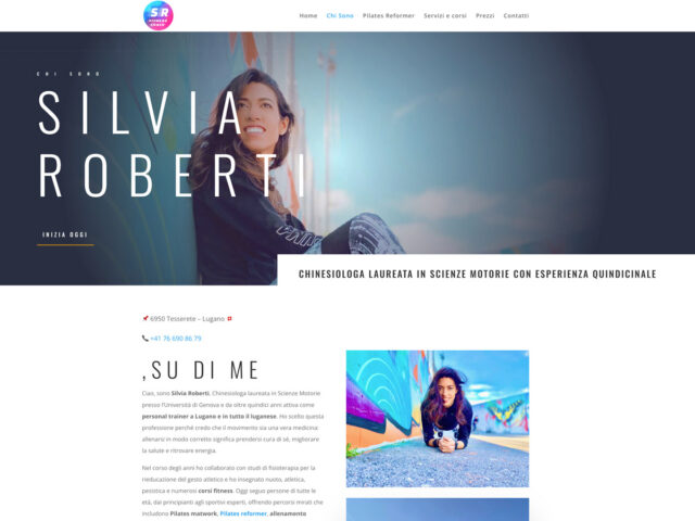 Pagina "Chi sono" realizzata per valorizzare l'esperienza professionale di Silvia Roberti e rafforzarne l'autorevolezza online.