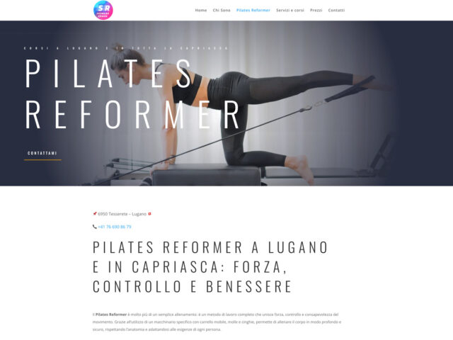 Pagina dedicata al Pilates Reformer ottimizzata per valorizzare un servizio specifico e migliorarne la visibilità sui motori di ricerca.