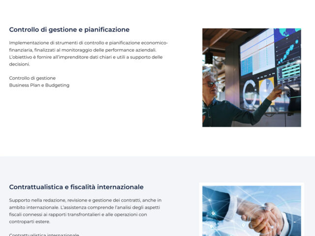 Pagina ALTHEA dedicata al controllo di gestione e alla pianificazione